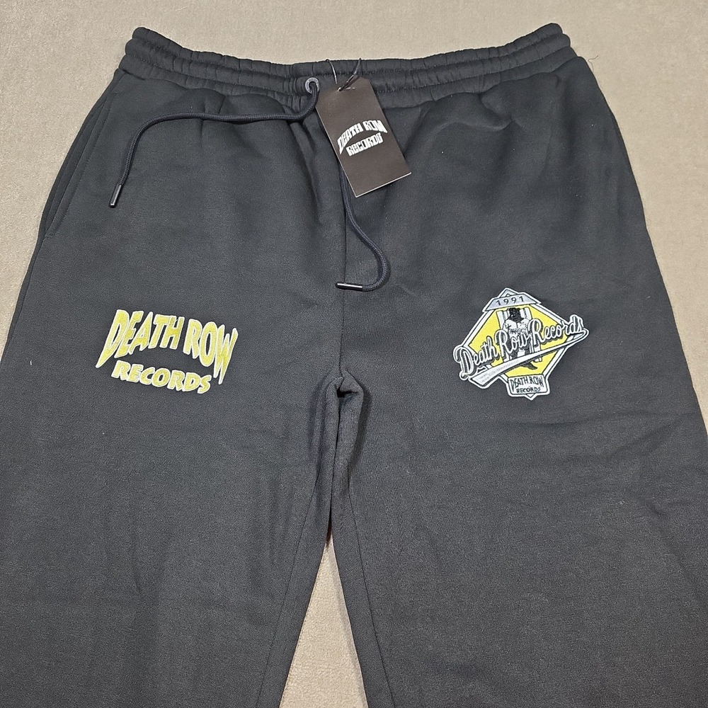 Death Row Records Men's Size 2XL XX-Large Sweat Pants Joggers Black